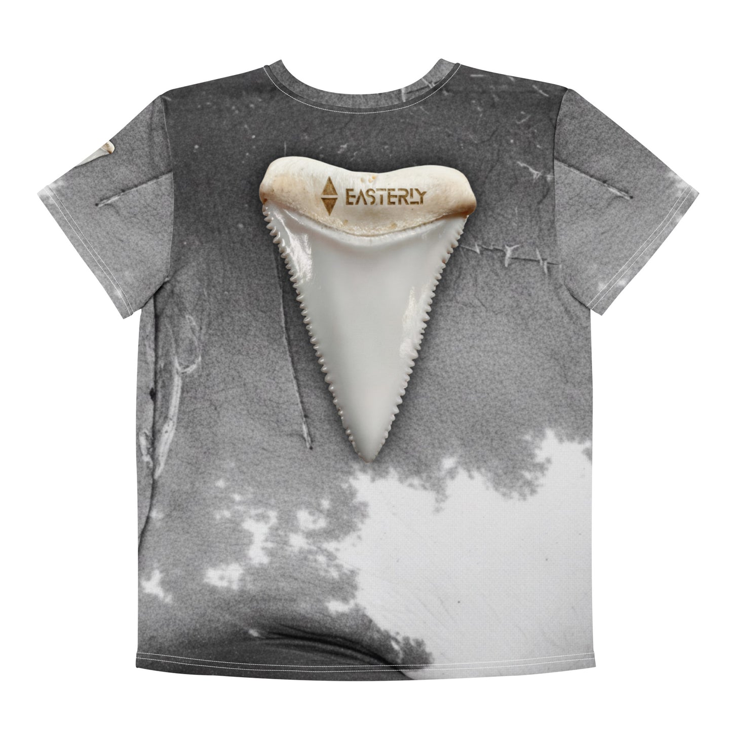 Mangō Ururoa — Youth Tee, Back View, White. Stewart Island New Zealand | EASTERLY