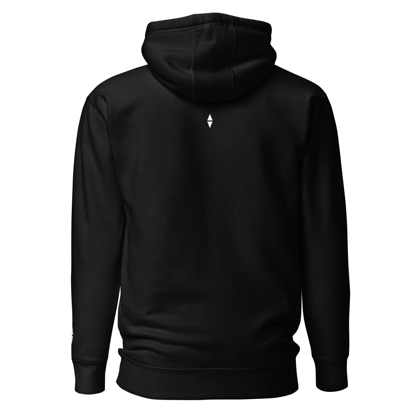 The Due East Hoodie — Unisex Hoodie, Back View, Black. Stewart Island New Zealand | EASTERLY