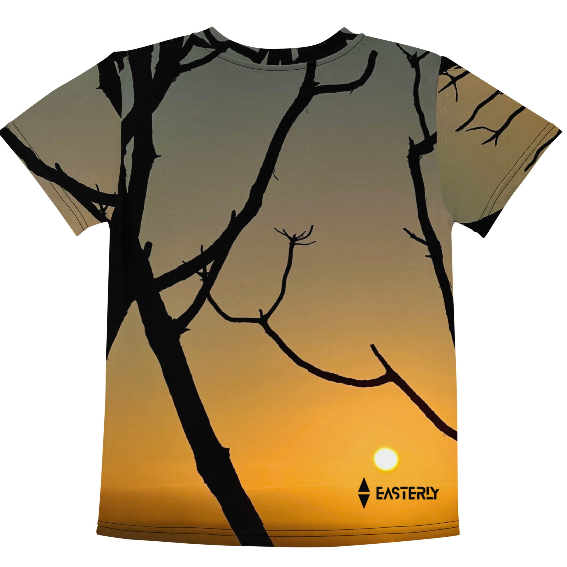 "Broken Vessel — Kids' Cotton Crew Neck T-Shirt, Back View, White. Stewart Island New Zealand | EASTERLY"