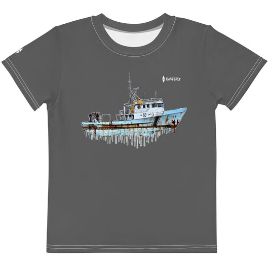Kapala — Kids' Tee, Front View, White. Stewart Island New Zealand | EASTERLY
