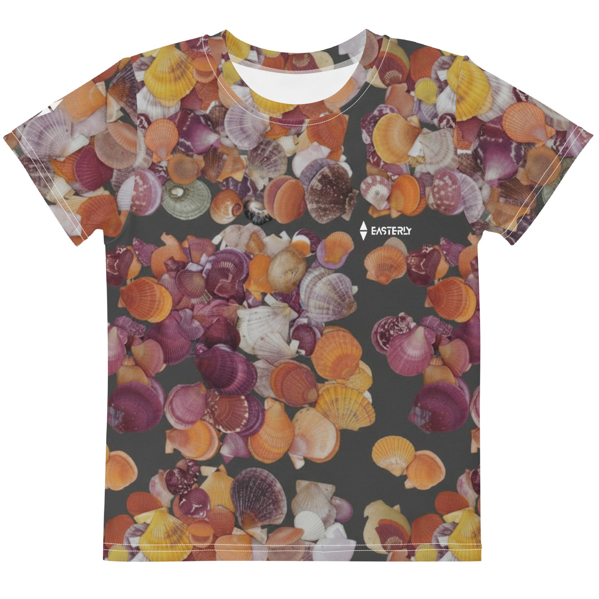Big Glory Print — Kids' Tee, Front View, White. Stewart Island New Zealand | EASTERLY
