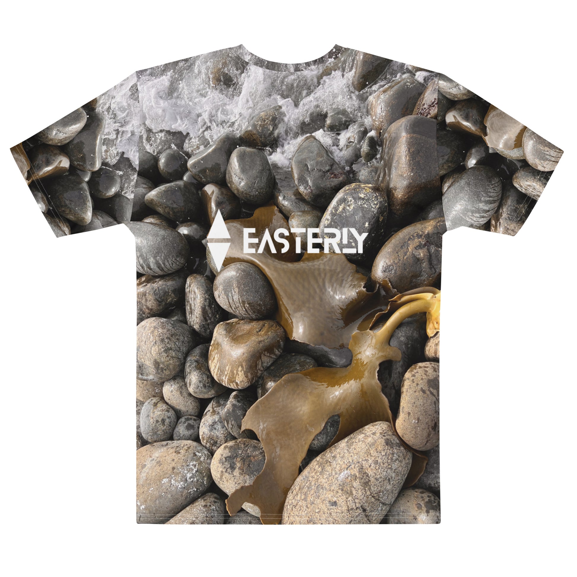 Bolder Beach — Men's Tee, Back View, White. Stewart Island New Zealand | EASTERLY
