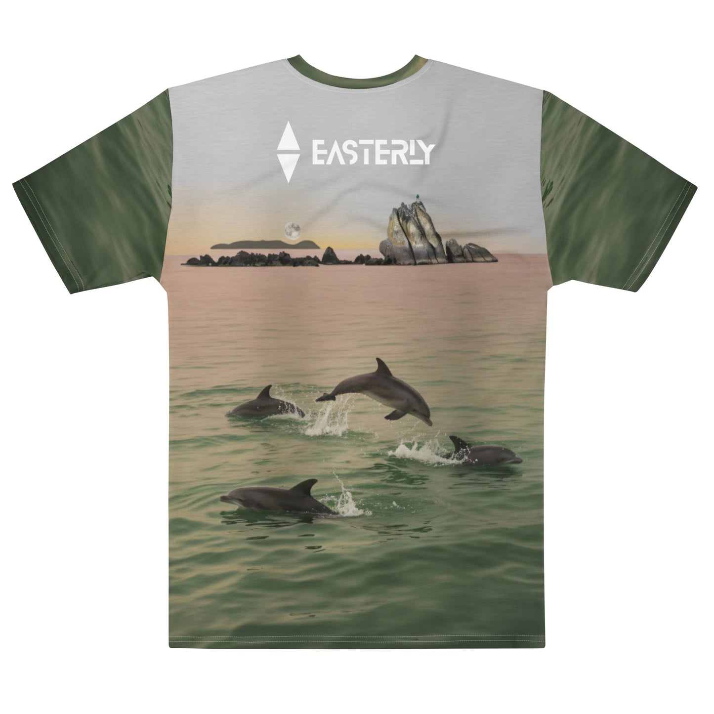 Te Marama — Men's Tee, Back View, White. Stewart Island New Zealand | EASTERLY
