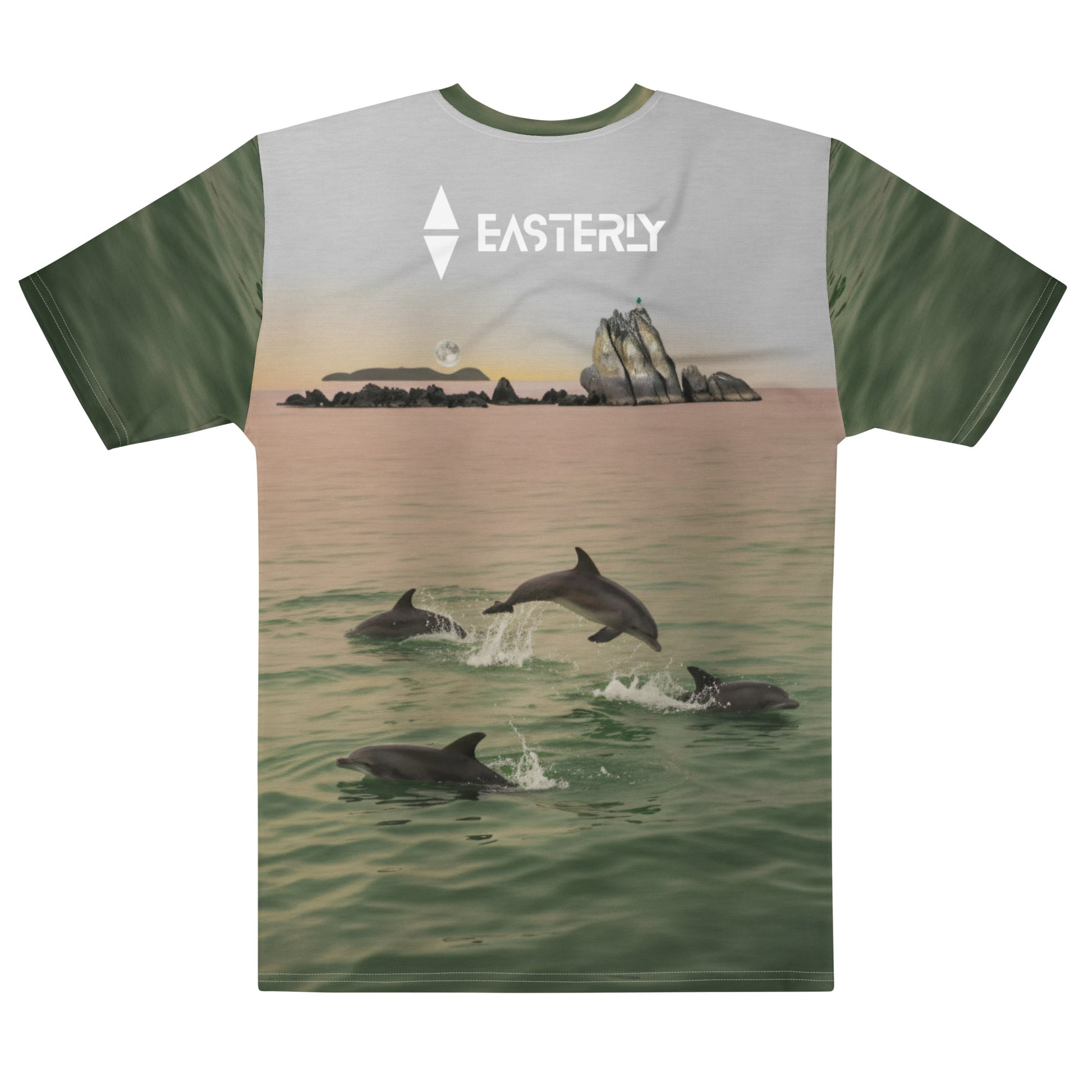 Te Marama — Men's Tee, Back View, White. Stewart Island New Zealand | EASTERLY
