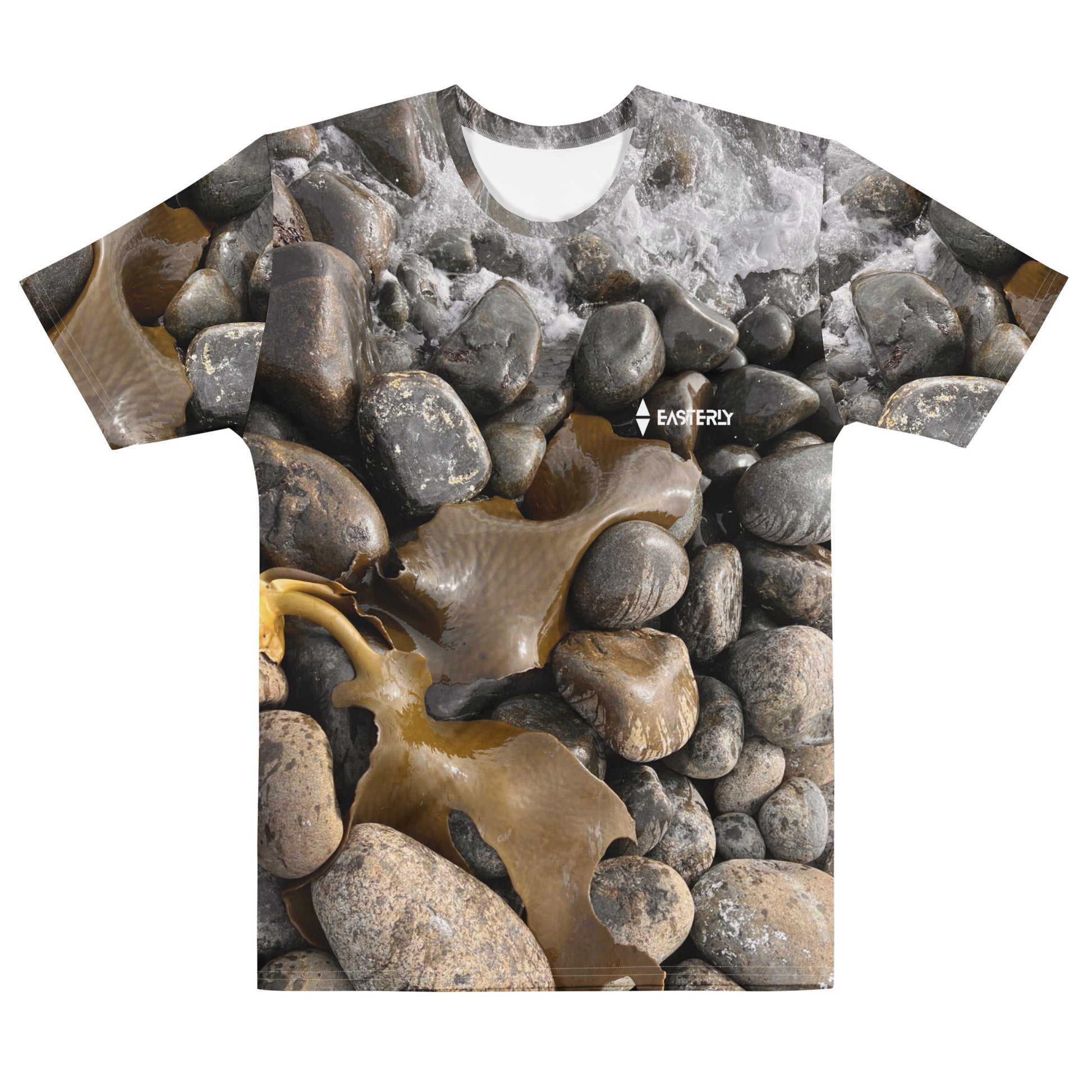 Bolder Beach — Men's Tee, Front View, White. Stewart Island New Zealand | EASTERLY
