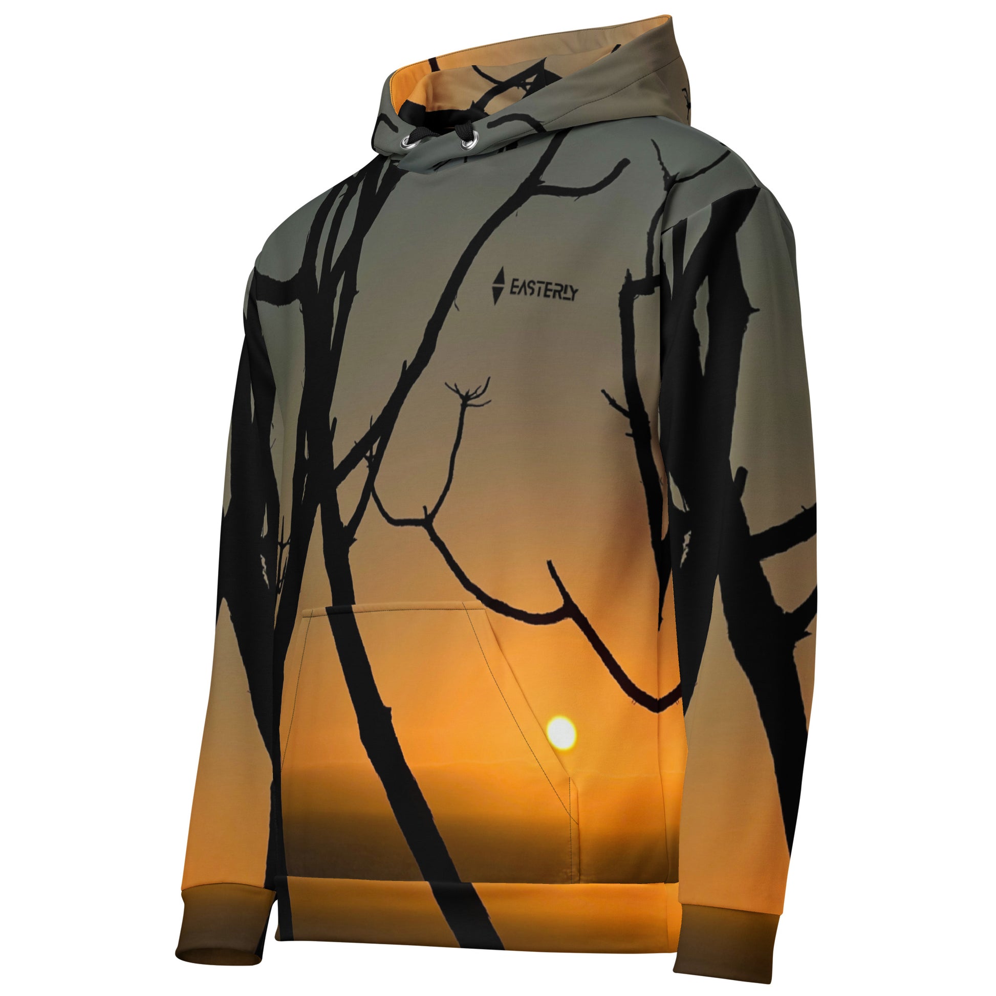 Broken Vessel — Unisex Hoodie, Left Front View, White. Stewart Island New Zealand | EASTERLY
