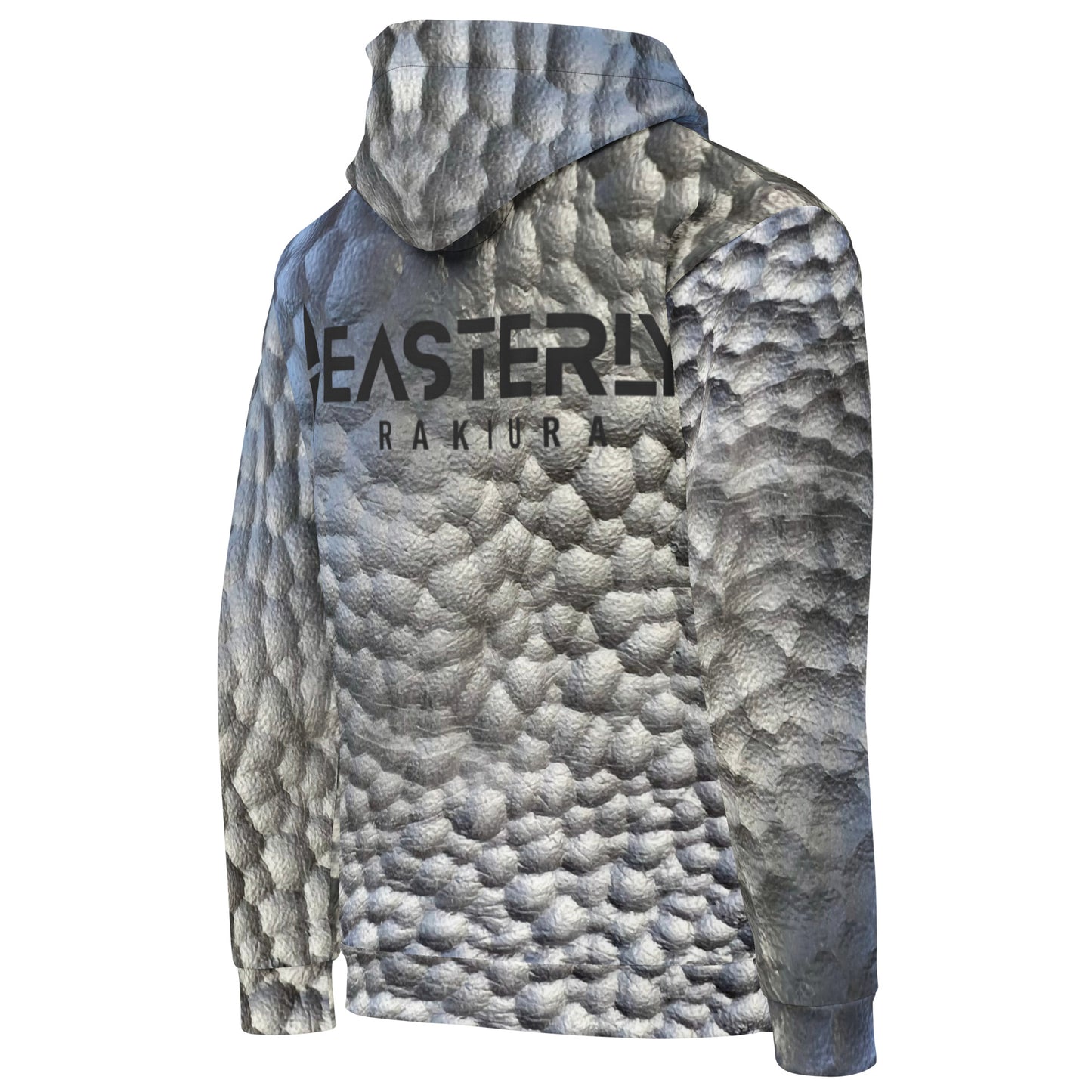 Durvillaea — Unisex Hoodie, Right Back View, White. Stewart Island New Zealand | EASTERLY

