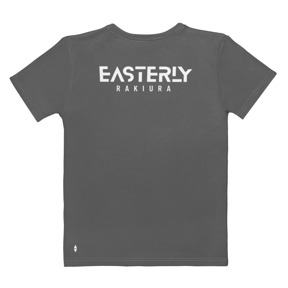 Rise — Women's Tee, Back View, White. Stewart Island New Zealand | EASTERLY
