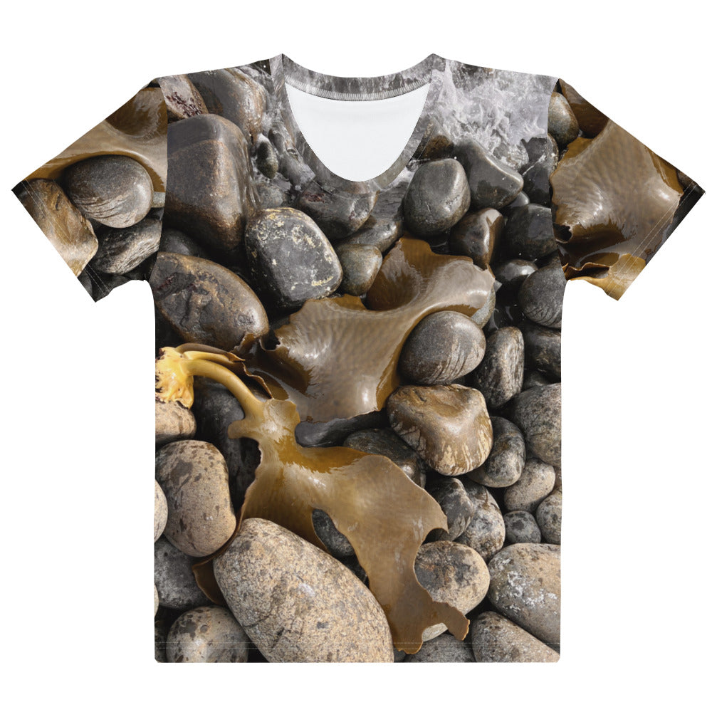 Bolder Beach — Women's Tee, Front View, White. Stewart Island New Zealand | EASTERLY
