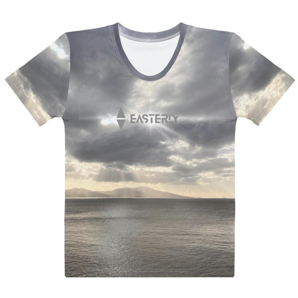 Hananui — Women's Tee, Front View, White. Stewart Island New Zealand | EASTERLY
