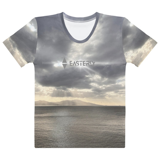 Hananui — Women's Tee, Front View, White. Stewart Island New Zealand | EASTERLY
