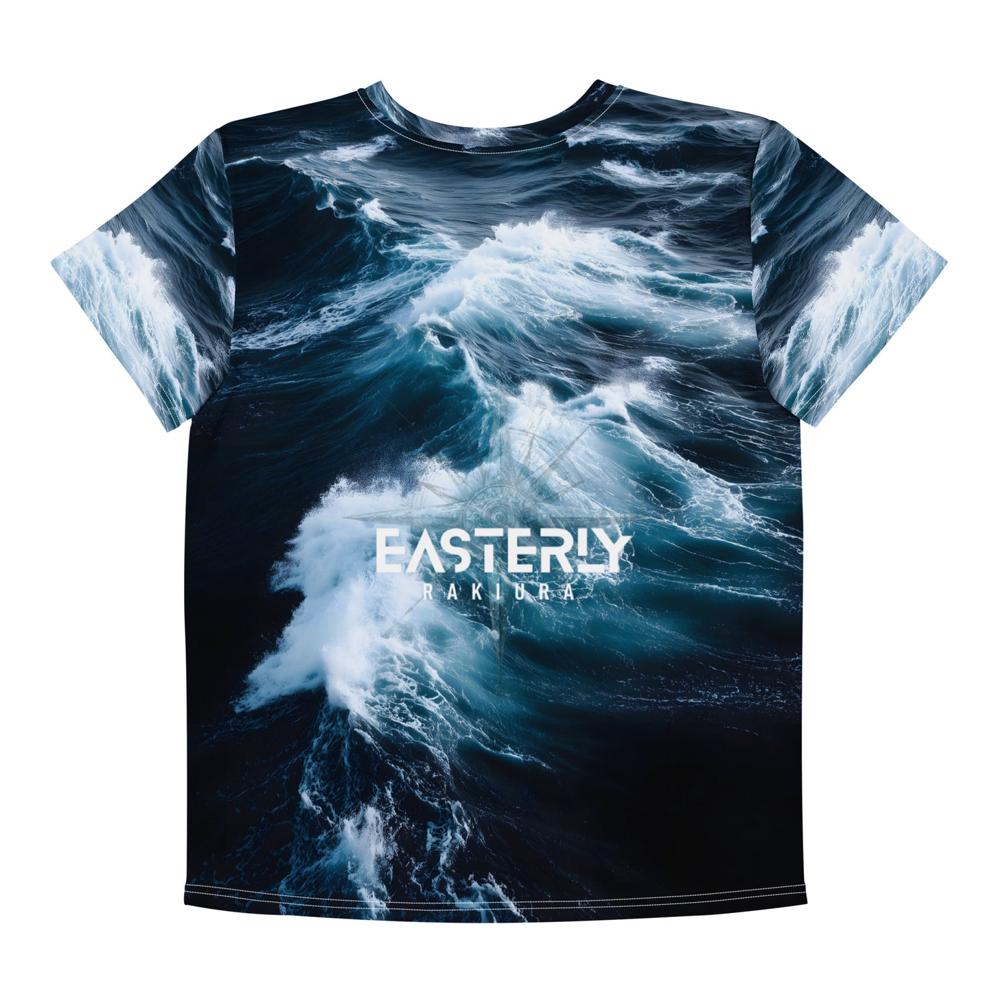 The Roaring Forties — Youth Tee, Back View, White. Stewart Island New Zealand | EASTERLY
