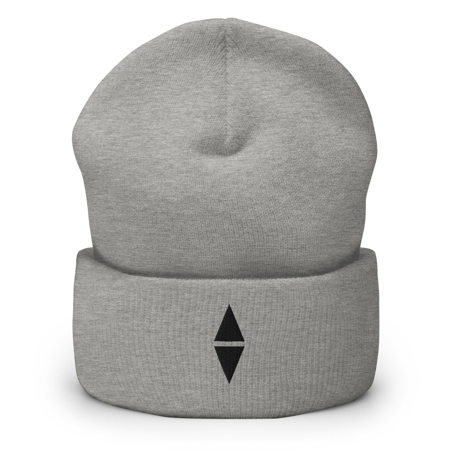 Cuffed Beanie — EASTERLY, Heather Grey, Front View 3.