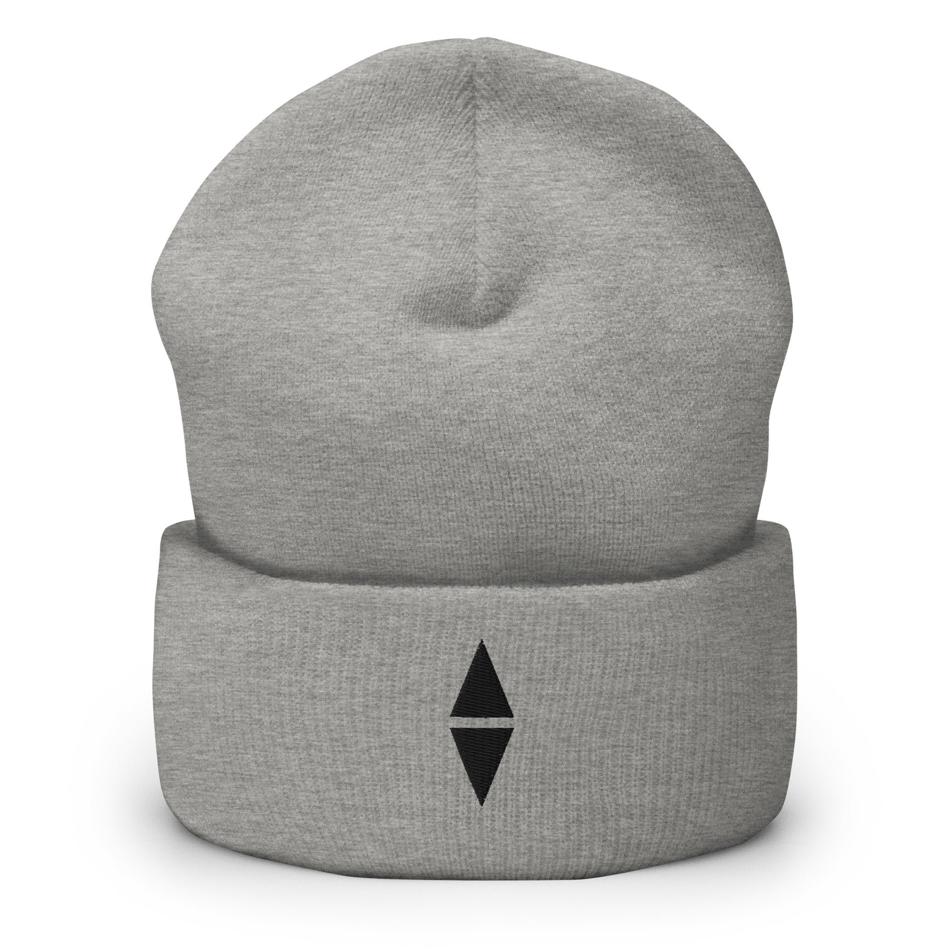 Cuffed Beanie — EASTERLY, Heather Grey, Front View 3.