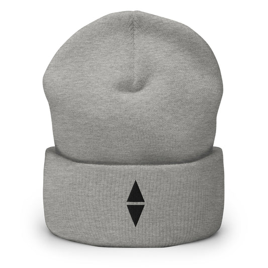 Cuffed Beanie — EASTERLY, Heather Grey, Front View 3.