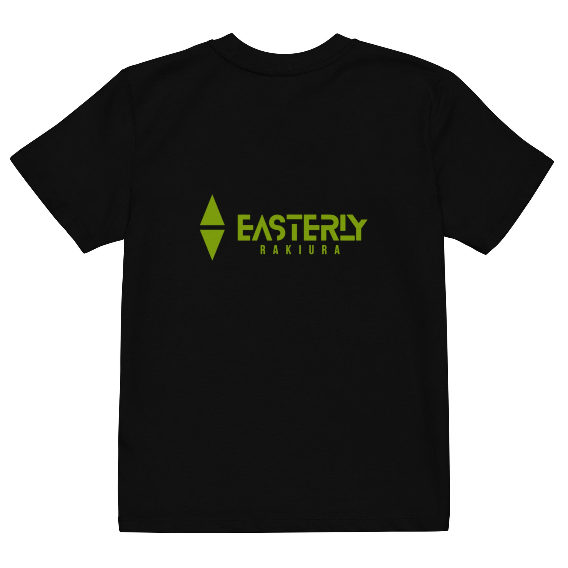 Ulva Australis — Kids' Organic Cotton T-Shirt, Back View, Black. Stewart Island New Zealand | EASTERLY
