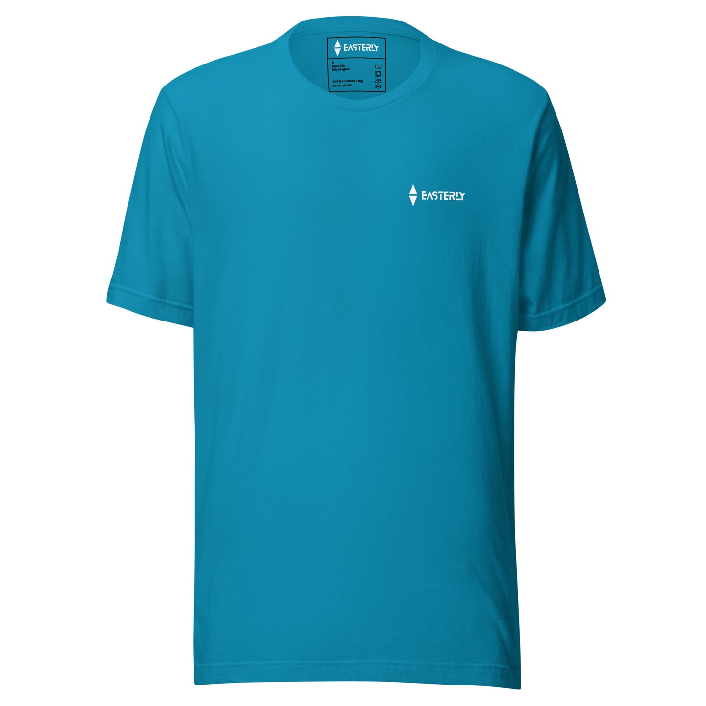 Safe Passage — Unisex Tee, Front View, Aqua. Stewart Island New Zealand | EASTERLY