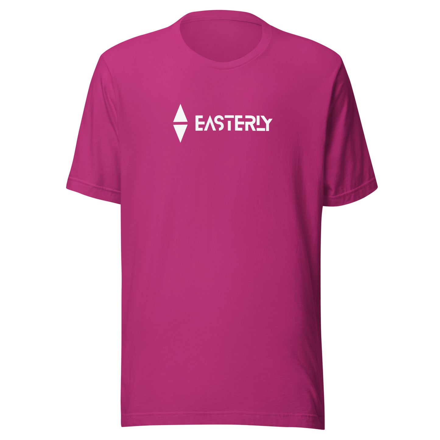 The Due East — Unisex Tee, Front View, Berry. Stewart Island New Zealand | EASTERLY