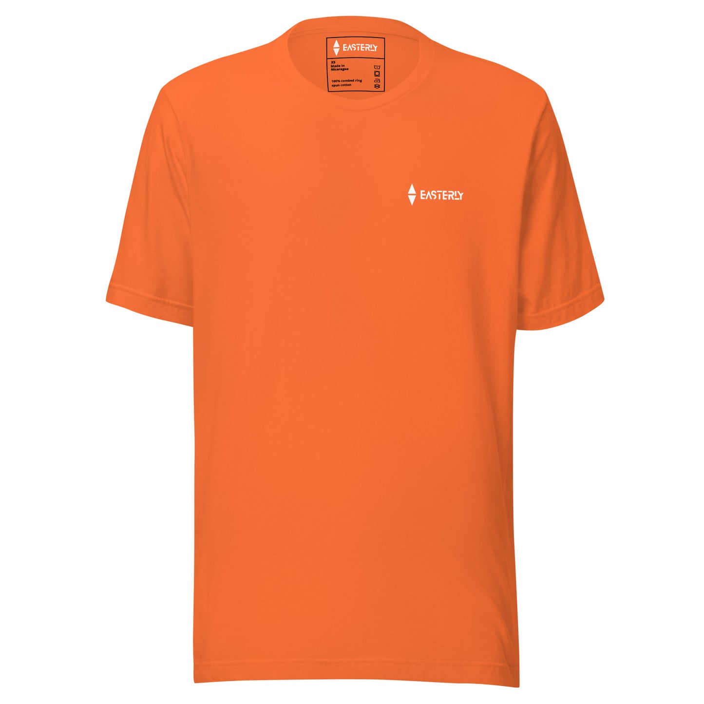 Safe Passage — Unisex Tee, Front View, Orange. Stewart Island New Zealand | EASTERLY