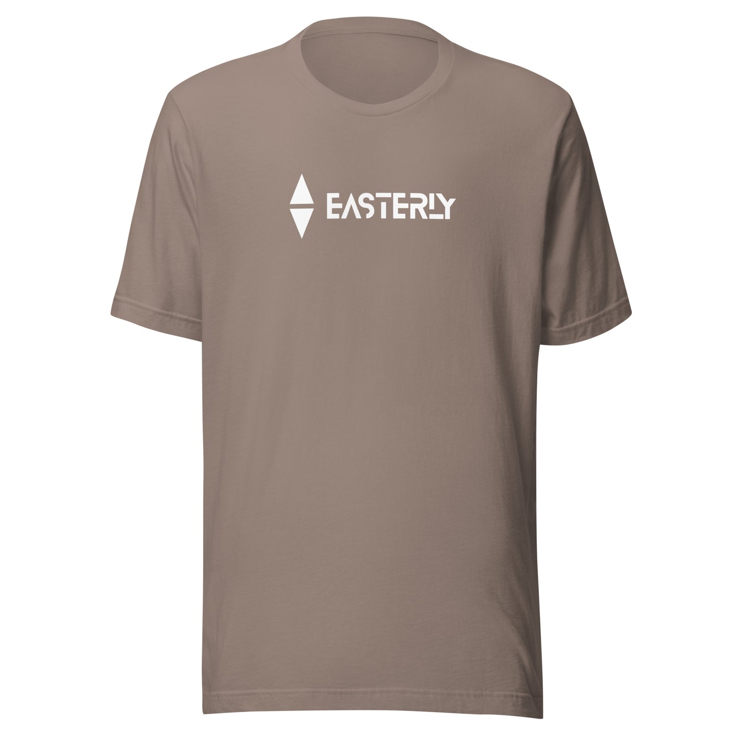 The Due East — Unisex Tee, Front View, Pebble. Stewart Island New Zealand | EASTERLY