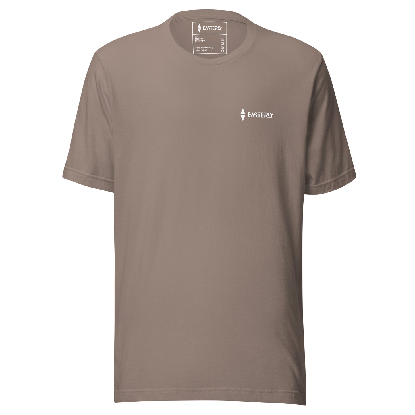 Safe Passage — Unisex Tee, Front View, Pebble. Stewart Island New Zealand | EASTERLY