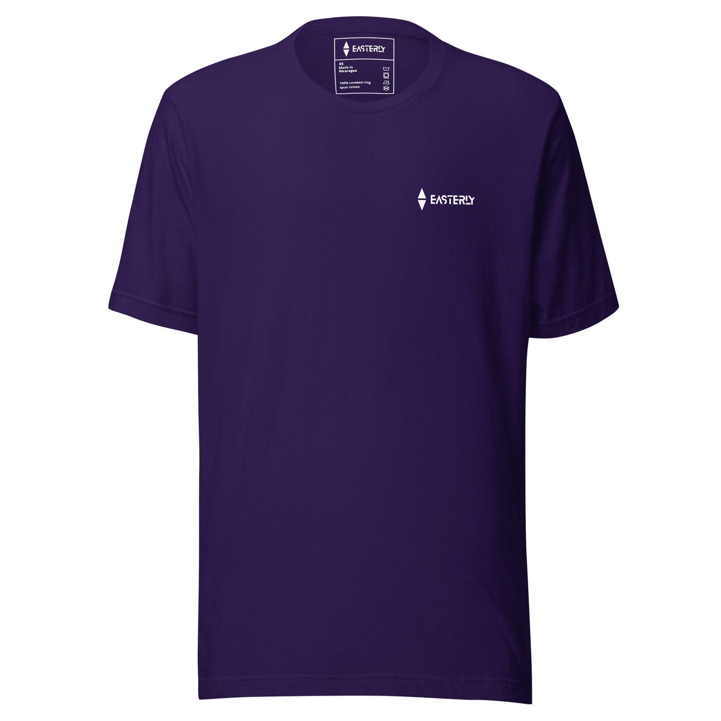 Safe Passage — Unisex Tee, Front View, Team Purple. Stewart Island New Zealand | EASTERLY