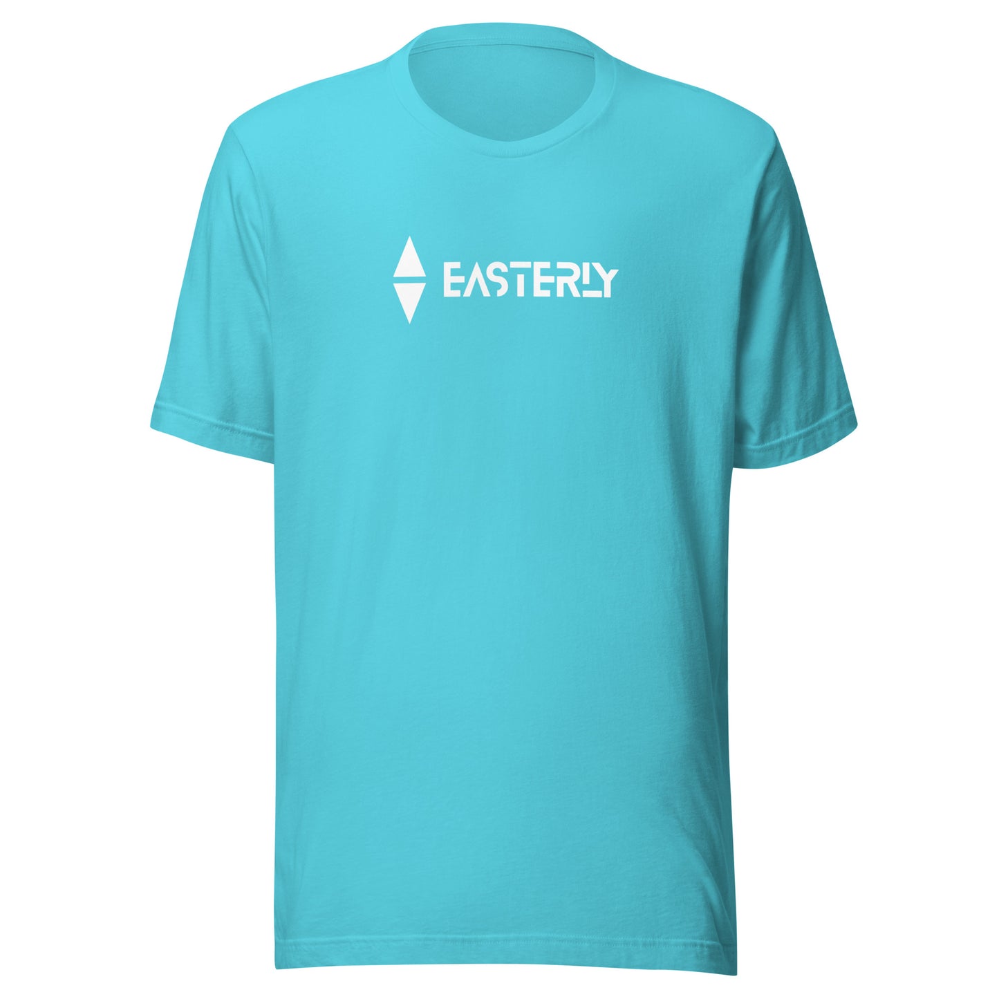 The Due East — Unisex Tee, Front View, Turquoise. Stewart Island New Zealand | EASTERLY