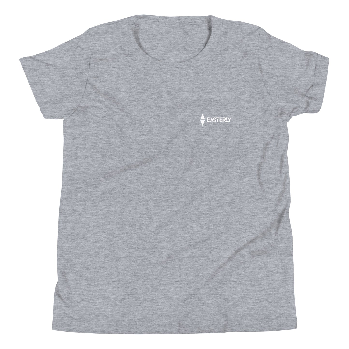 Safe Passage — Youth Tee, Front View, Athletic Heather. Stewart Island New Zealand | EASTERLY