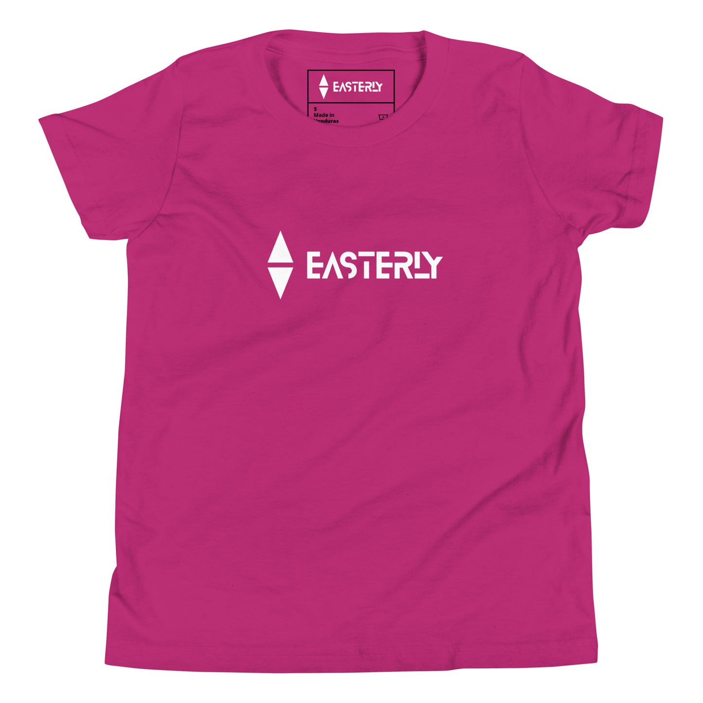 Due East — Youth Tee, Front View, Berry. Stewart Island New Zealand | EASTERLY