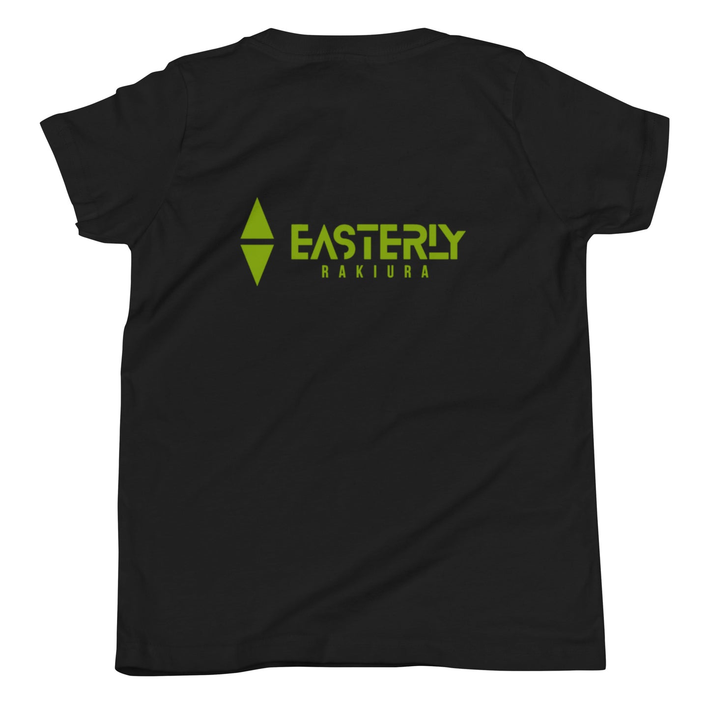 Ulva Australis — Youth Tee, Back View, Black. Stewart Island New Zealand | EASTERLY
