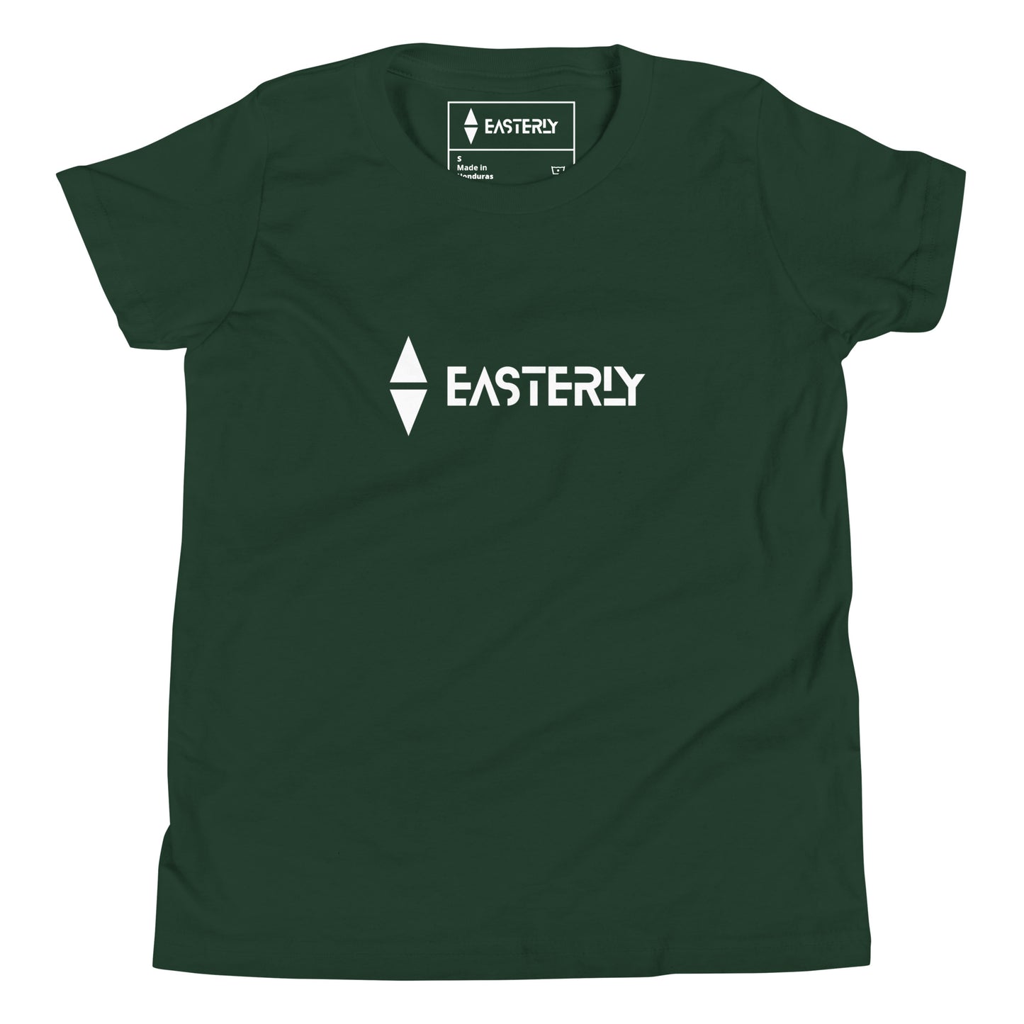 Due East — Youth Tee, Front View, Forest. Stewart Island New Zealand | EASTERLY