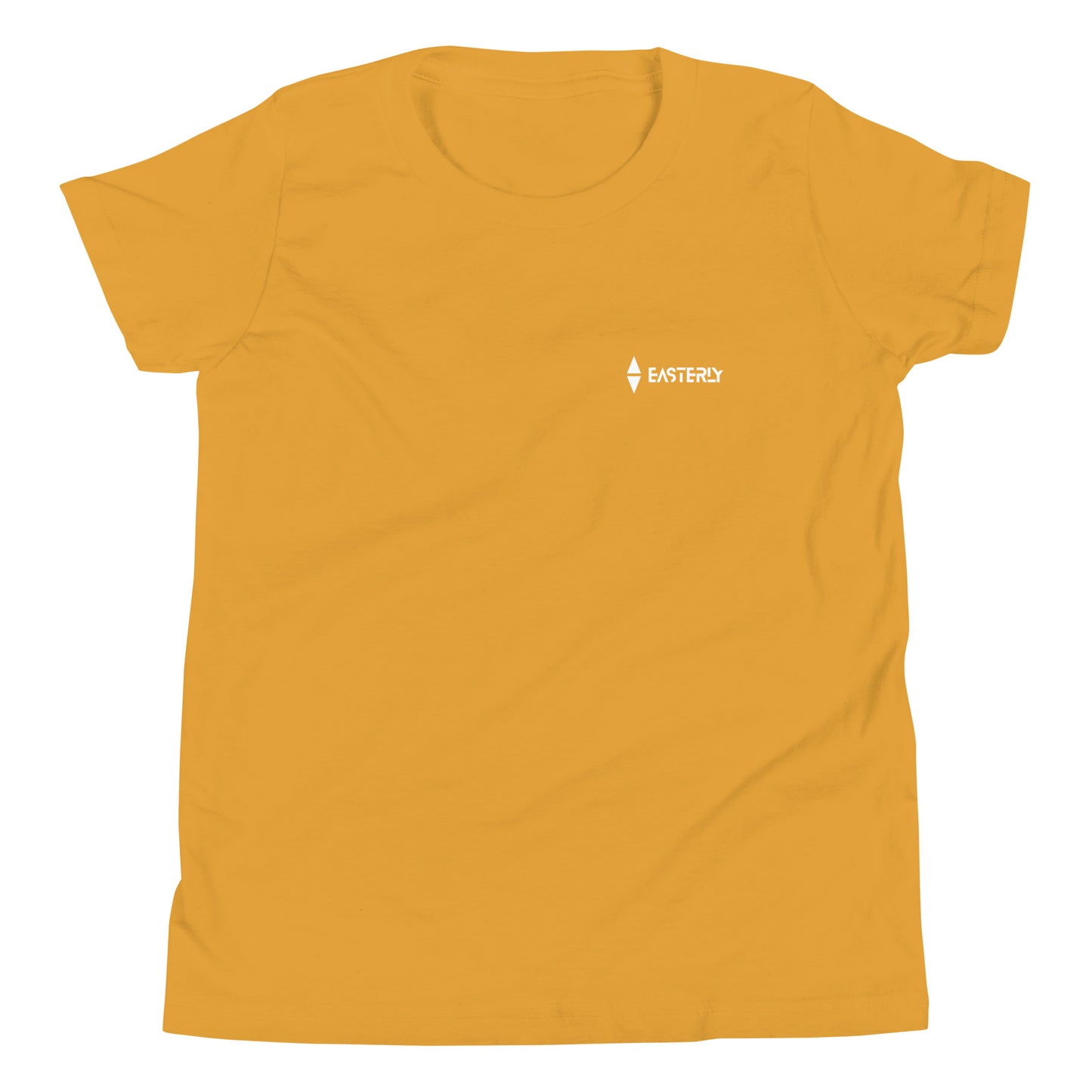 Safe Passage — Youth Tee, Front View, Mustard. Stewart Island New Zealand | EASTERLY