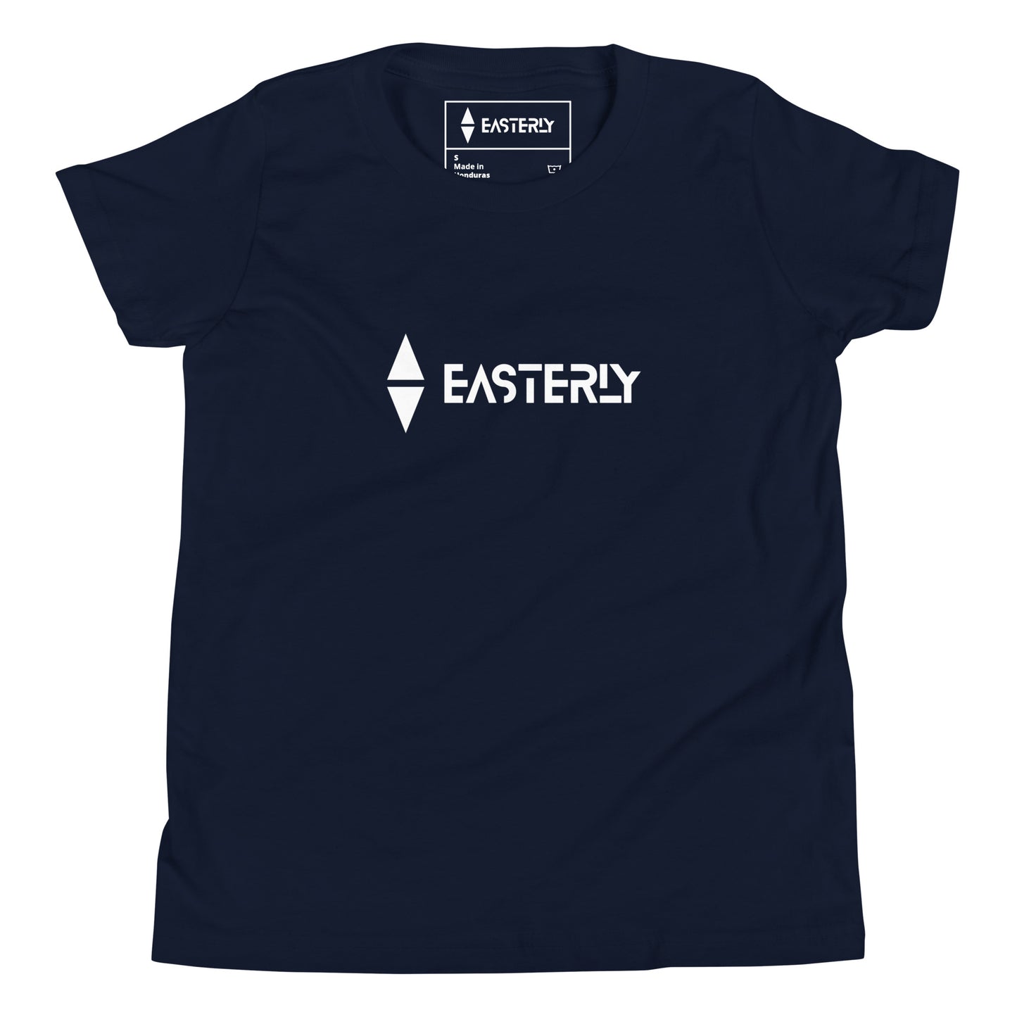 Due East — Youth Tee, Front View, Navy. Stewart Island New Zealand | EASTERLY