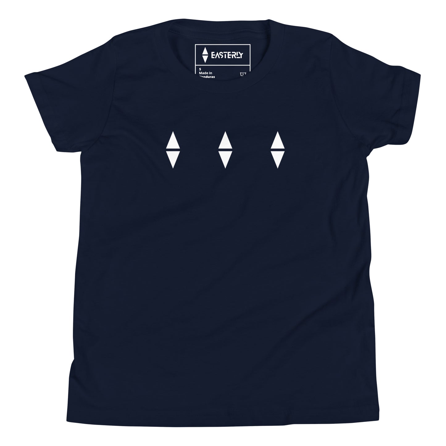 Cardinal Flash — Youth Tee, Front View, Navy. Stewart Island New Zealand | EASTERLY